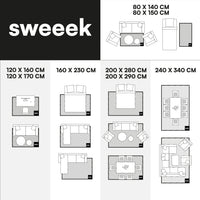 Tappeto interno per bambini bianco stampato con animali