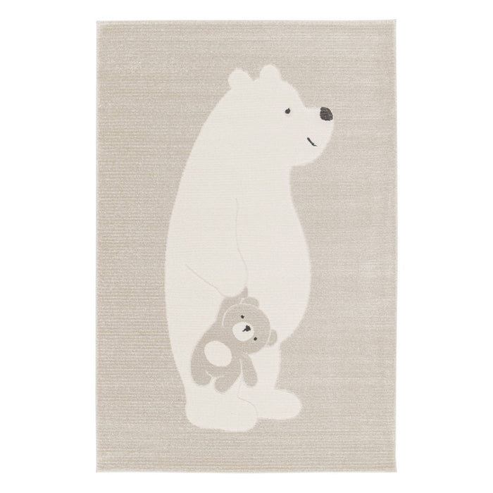 Tappeto per bambini beige/crema, tappeto orsetto