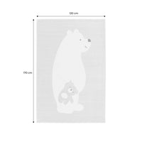 Tappeto per bambini beige/crema, tappeto orsetto