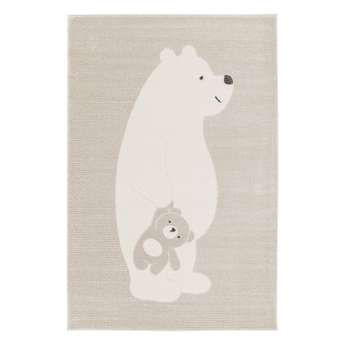 Tappeto per bambini beige/crema, tappeto orsetto