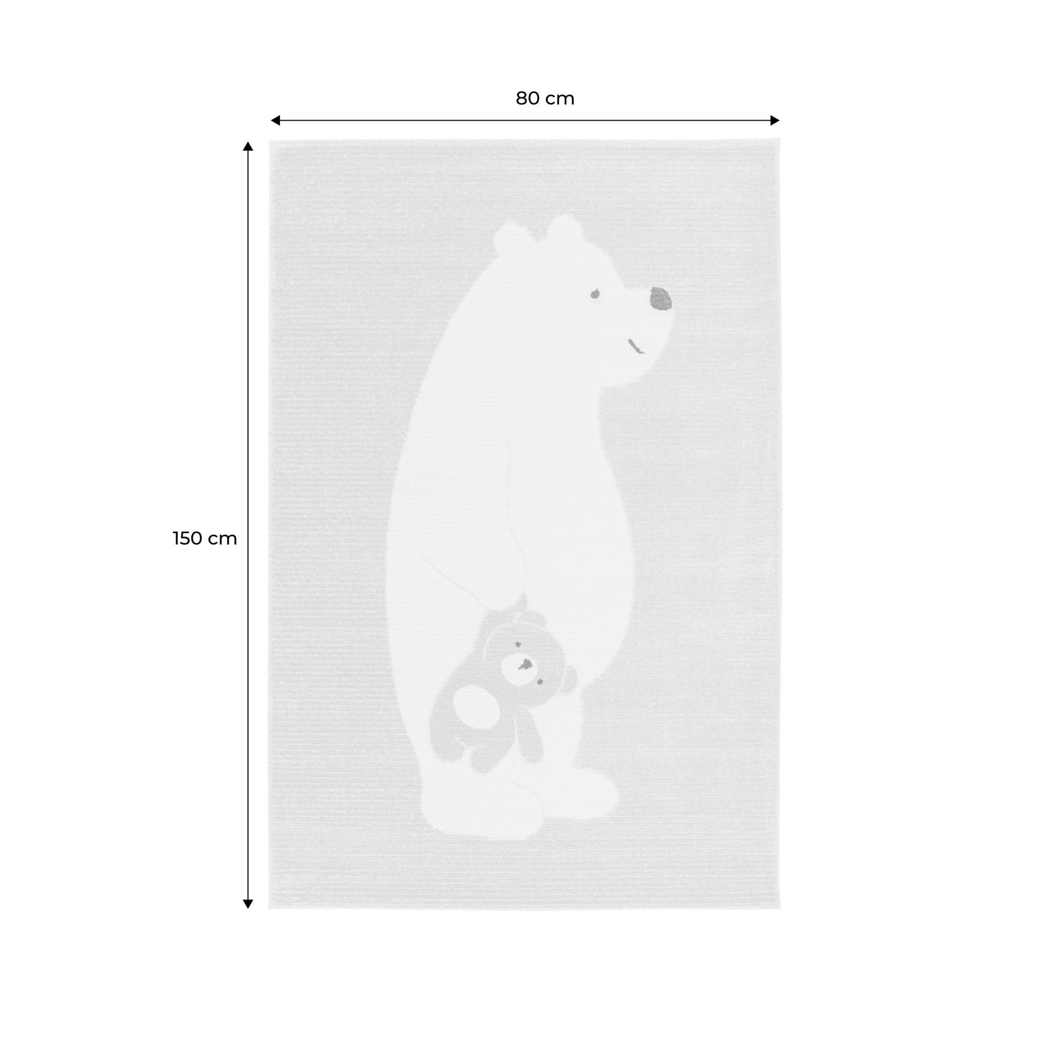 Tappeto per bambini beige/crema, tappeto orsetto