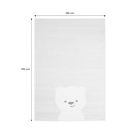 Tappeto per bambini beige/crema, piccolo tappeto con orsetto