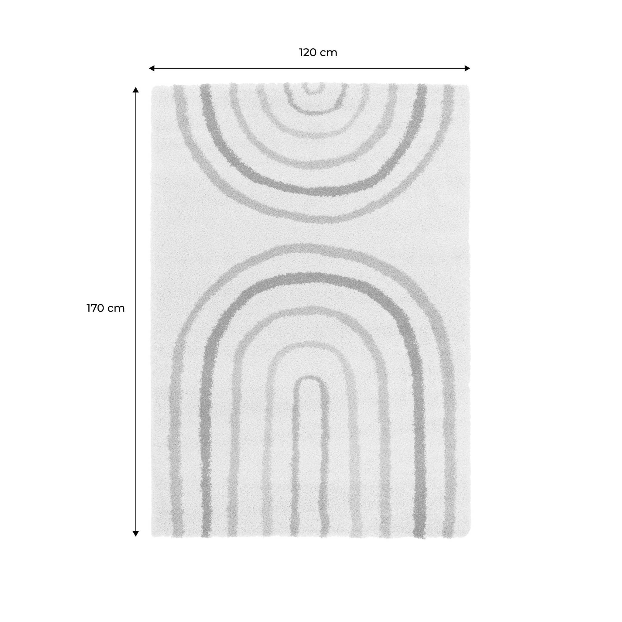 Tappeto per bambini con arcobaleno, tappeto per interni color crema e
