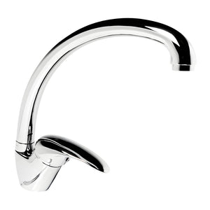 Miscelatore monoforo ottone per lavello cucina maiorca erogazione orientabile *** finitura- cromo lucido, confezione 1