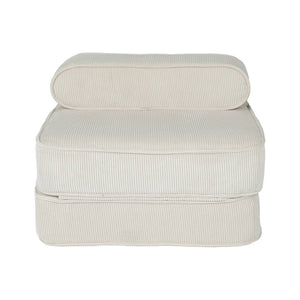 Poltrona per bambini in velluto a coste pieghevole, marrone naturale