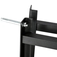 sportnow Canestro Basket per Bambini e Adulti da Indoor e Outdoor in Acciaio e PE, 110x90x70 cm, Nero e Giallo