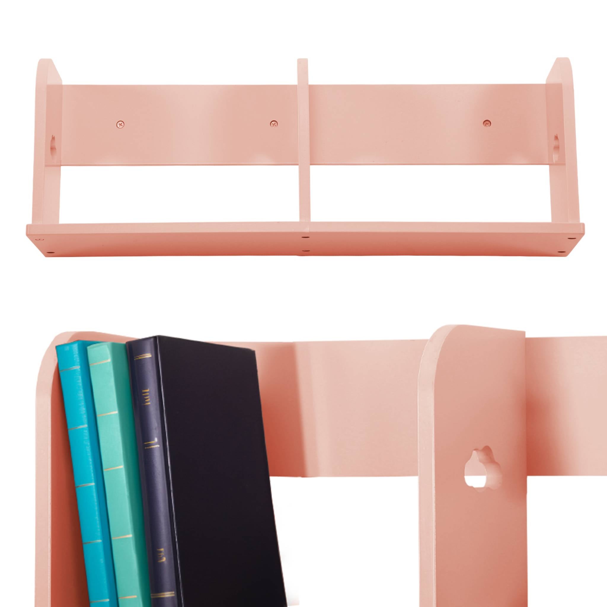 Mensola a muro per cameretta, 60cm, rosa