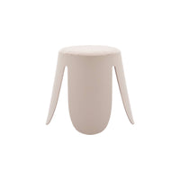 Sgabello impilabile per bambini in bouclé testurizzato, set di 2,