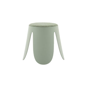 Sgabello impilabile per bambini in bouclé testurizzato, set di 2,