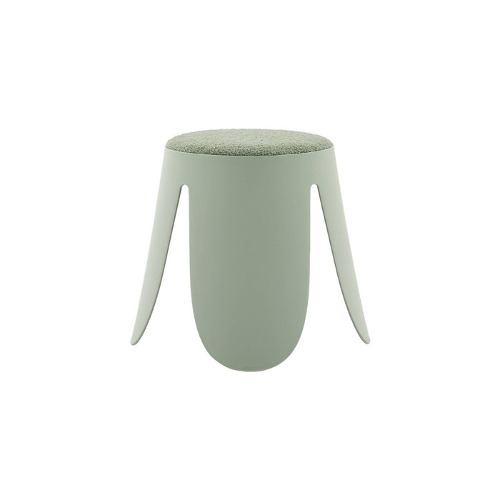 Sgabello impilabile per bambini in bouclé testurizzato, set di 2,