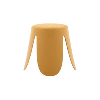 Sgabello impilabile per bambini in bouclé testurizzato, set di 2,