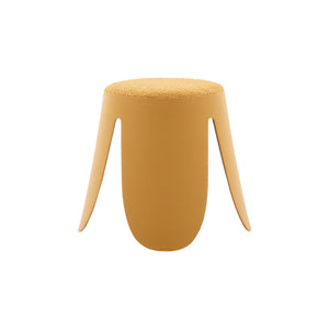 Sgabello impilabile per bambini in bouclé testurizzato, set di 2,