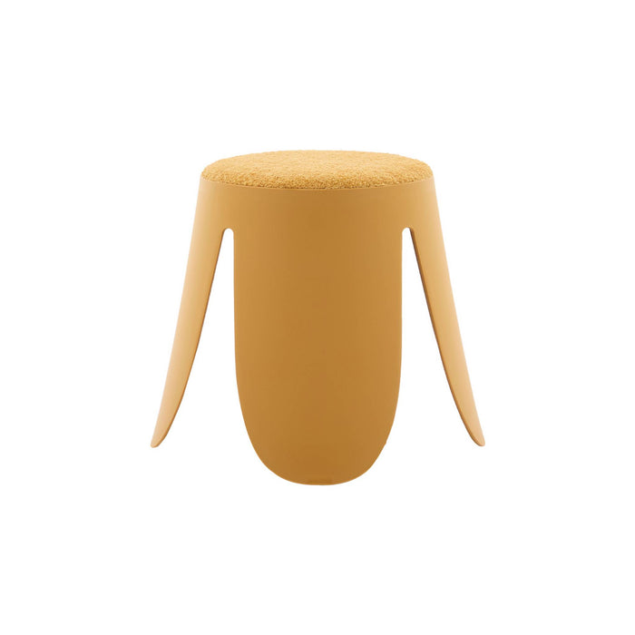 Sgabello impilabile per bambini in bouclé testurizzato, set di 2,