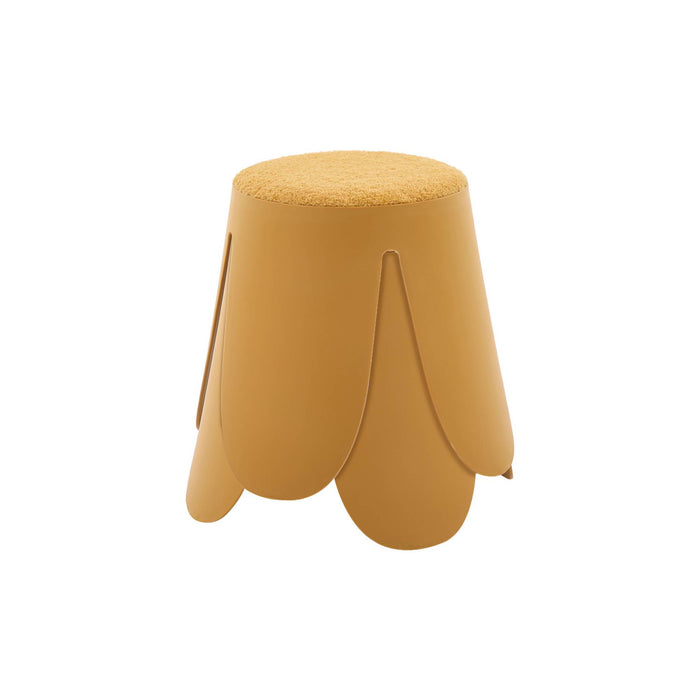 Sgabello impilabile per bambini in bouclé testurizzato, set di 2,