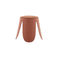 Sgabello impilabile per bambini in bouclé testurizzato, set di 2,