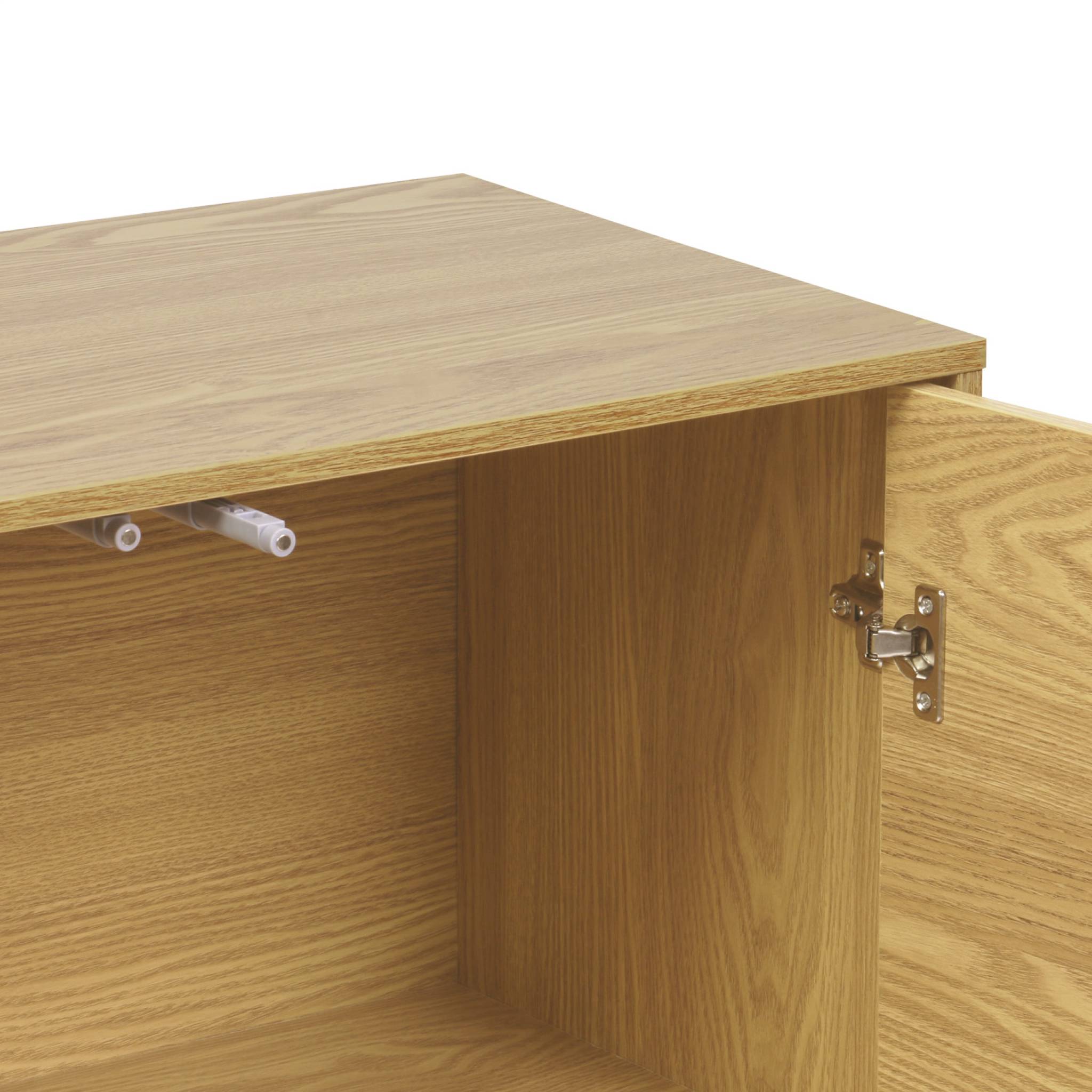 Modulo di stoccaggio con 2 porte, 70cm, quercia