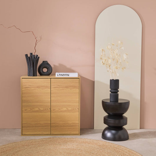 Modulo di stoccaggio con 2 porte, 70cm, quercia