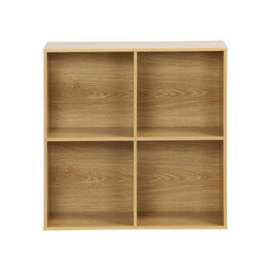 Scaffale, biblioteca, modulo di stoccaggio decorativo in legno 4