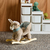 Sedia a dondolo asino per bambini, bianco