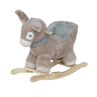 Sedia a dondolo asino per bambini, bianco