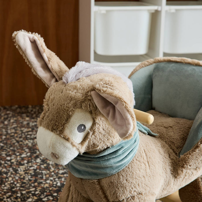 Sedia a dondolo asino per bambini, bianco