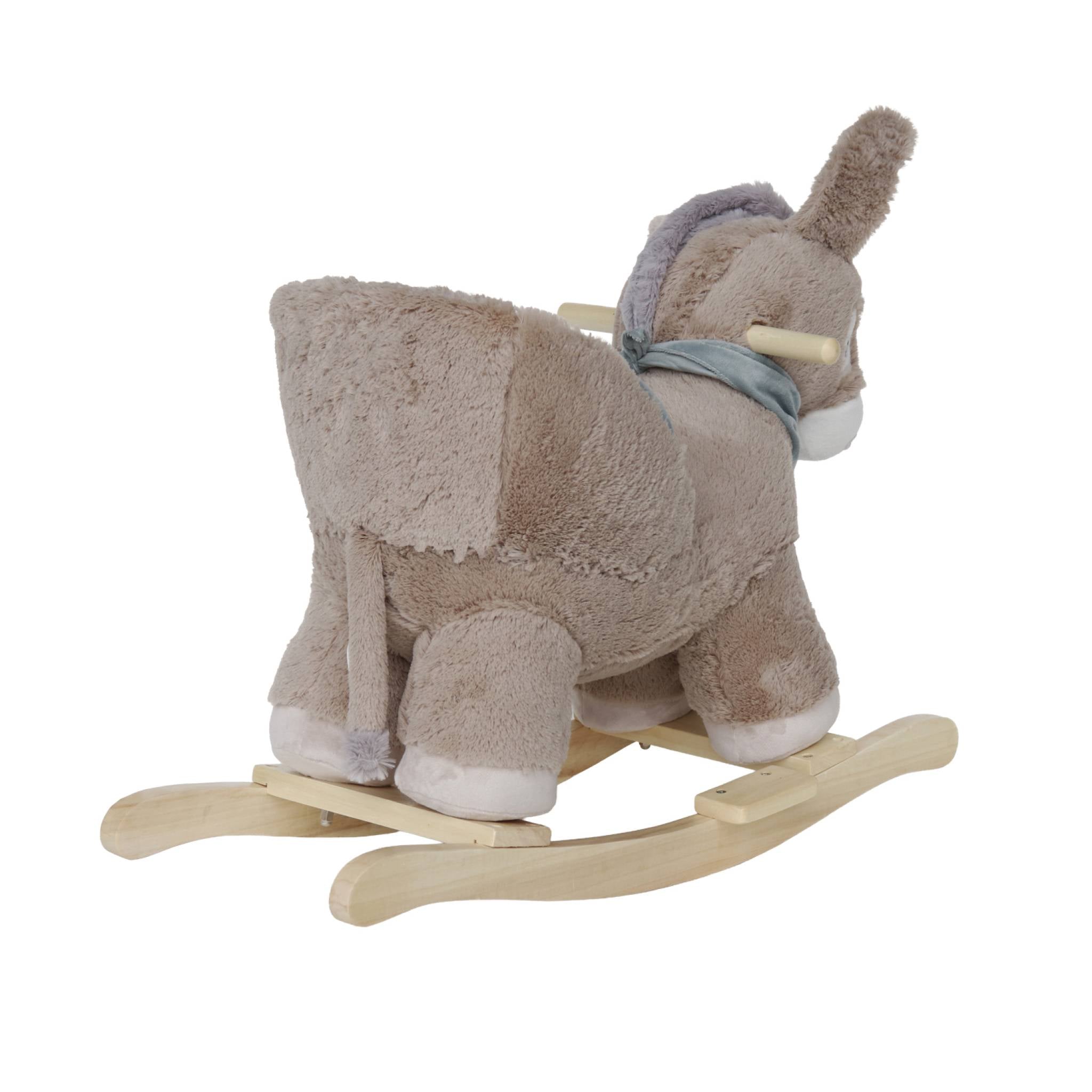 Sedia a dondolo asino per bambini, bianco