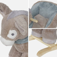 Sedia a dondolo asino per bambini, bianco