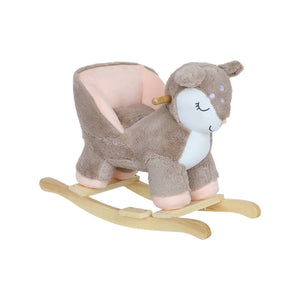 Cerbiatto a dondolo per bambini, beige