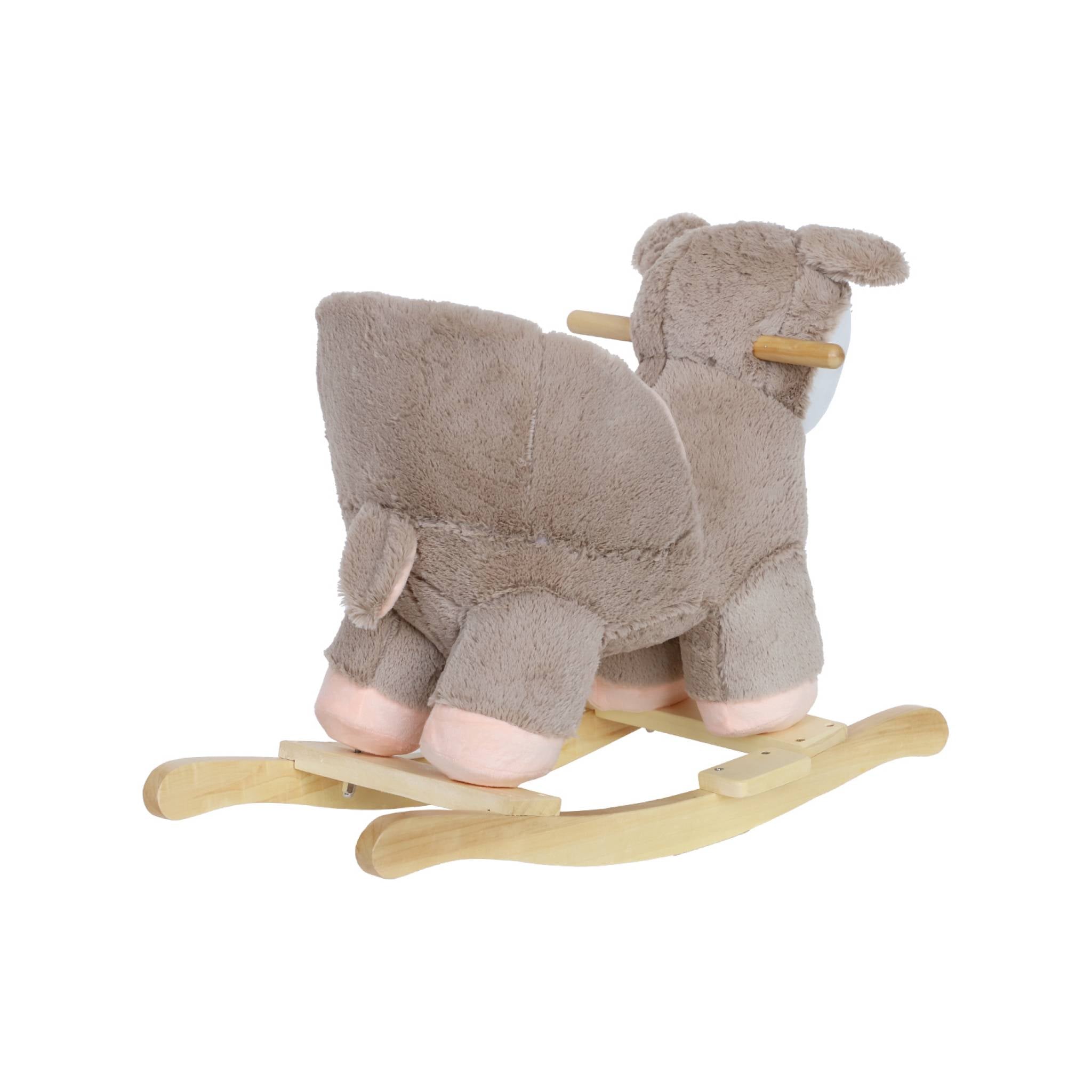 Cerbiatto a dondolo per bambini, beige