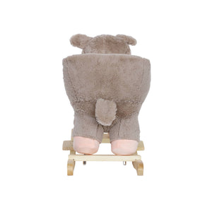 Cerbiatto a dondolo per bambini, beige