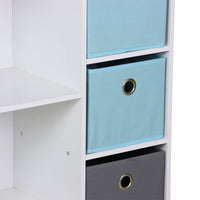 Contenitore per bambini con 4 cestini, blu