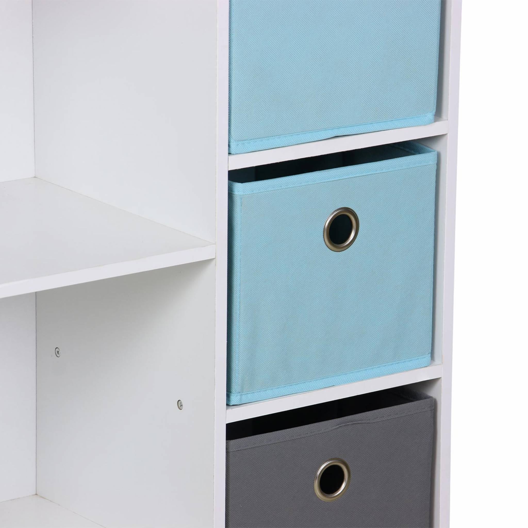 Contenitore per bambini con 4 cestini, blu