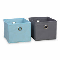 Contenitore per bambini con 4 cestini, blu