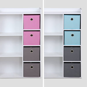 Contenitore per bambini con 4 cestini, blu