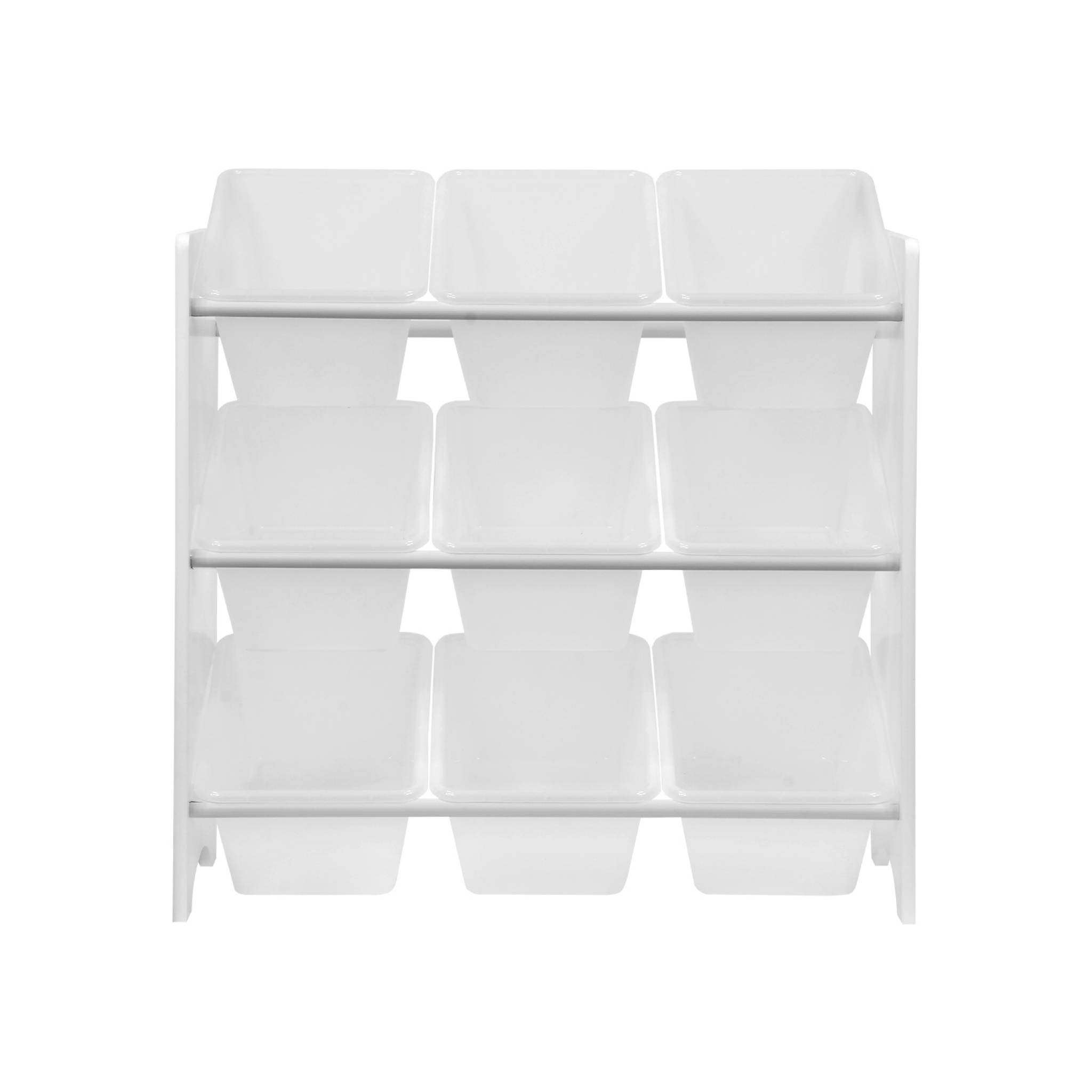 Set di 2 armadi per bambini per giocattoli, bianco