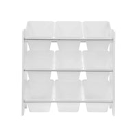 Set di 2 armadi per bambini per giocattoli, bianco