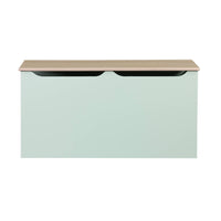 Cassettone per giochi effetto legno bianco, verde celadon