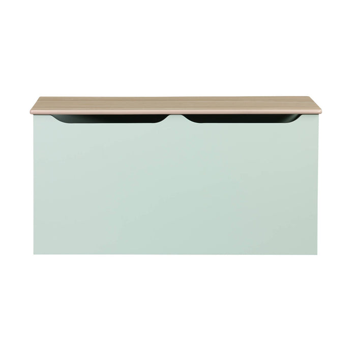 Cassettone per giochi effetto legno bianco, verde celadon