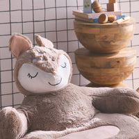 Poltrona cerbiatto per bambini, beige