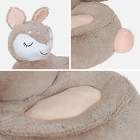 Poltrona cerbiatto per bambini, beige