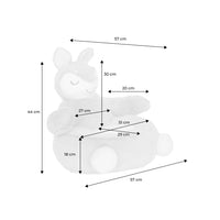 Poltrona cerbiatto per bambini, beige