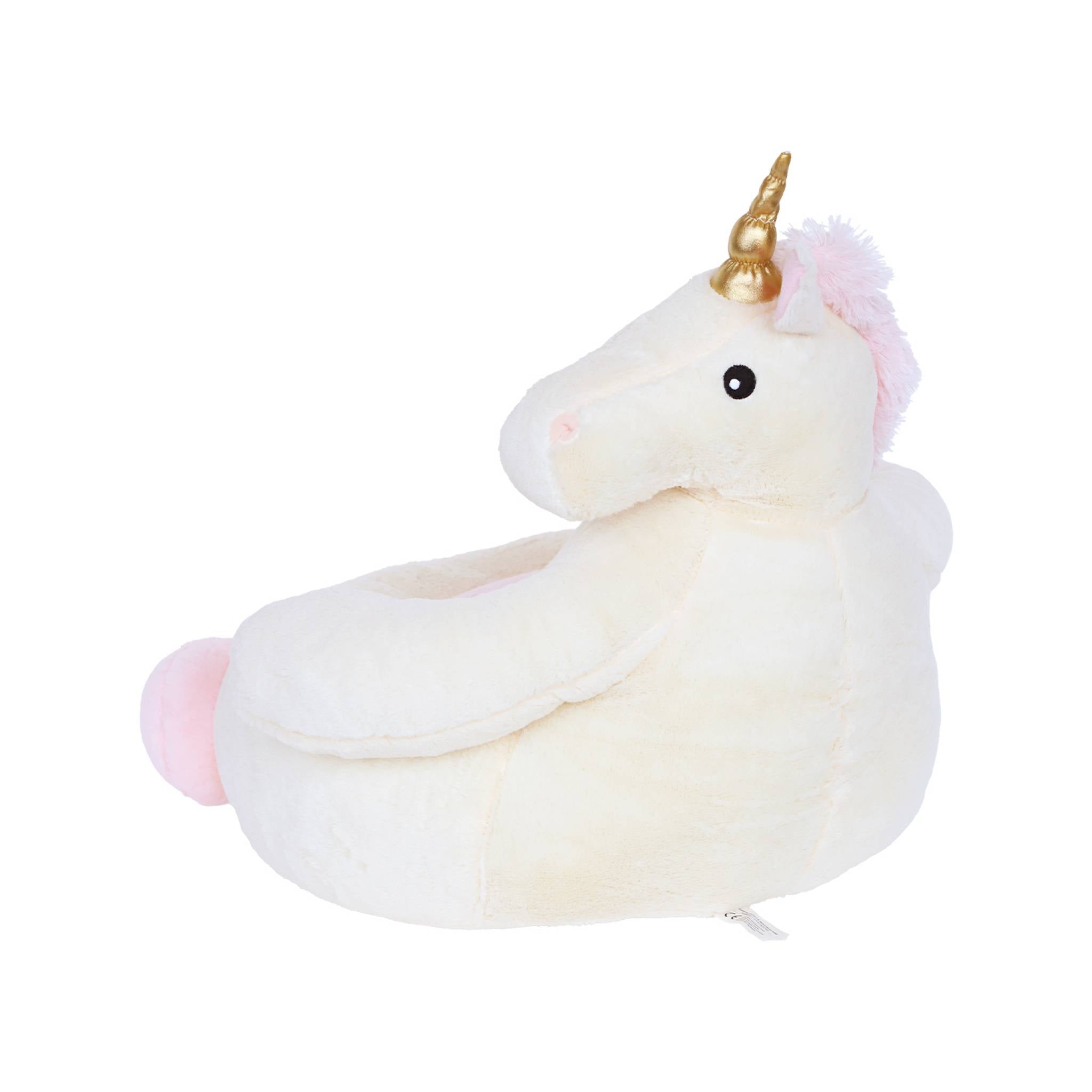 Poltrona unicorno per bambini, rosa / bianco