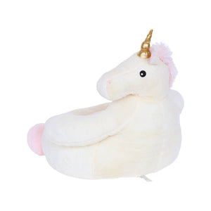 Poltrona unicorno per bambini, rosa / bianco