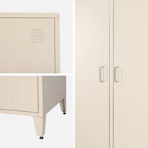 Armadio per camera guardaroba industriale in metallo 2 ante, 4