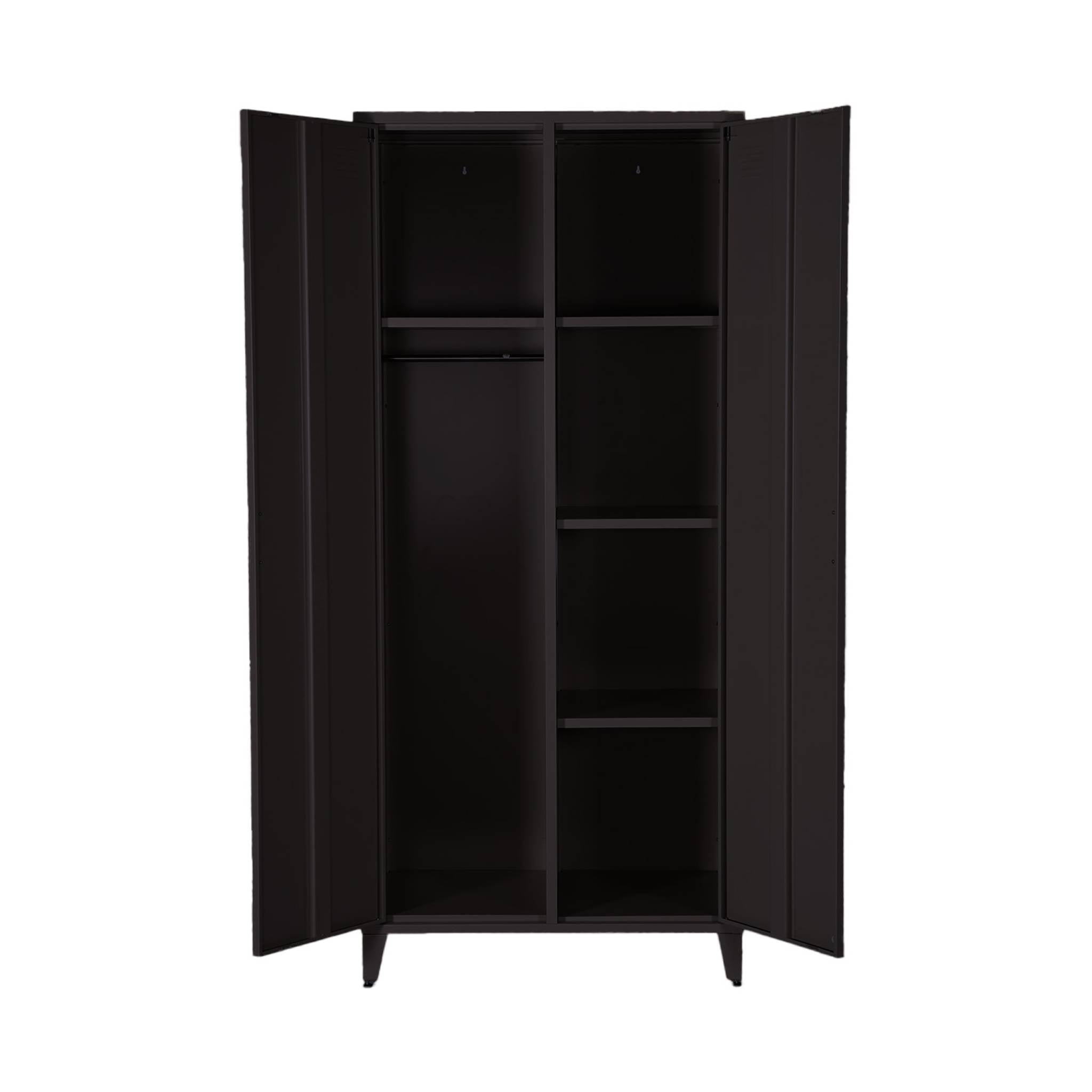 Armadio per camera guardaroba industriale in metallo 2 ante, 4