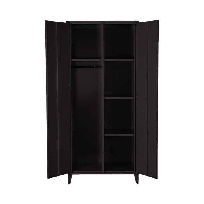 Armadio per camera guardaroba industriale in metallo 2 ante, 4