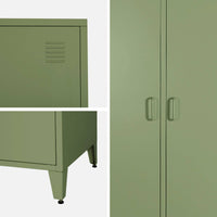 Armadio per camera guardaroba industriale in metallo 2 ante, 4