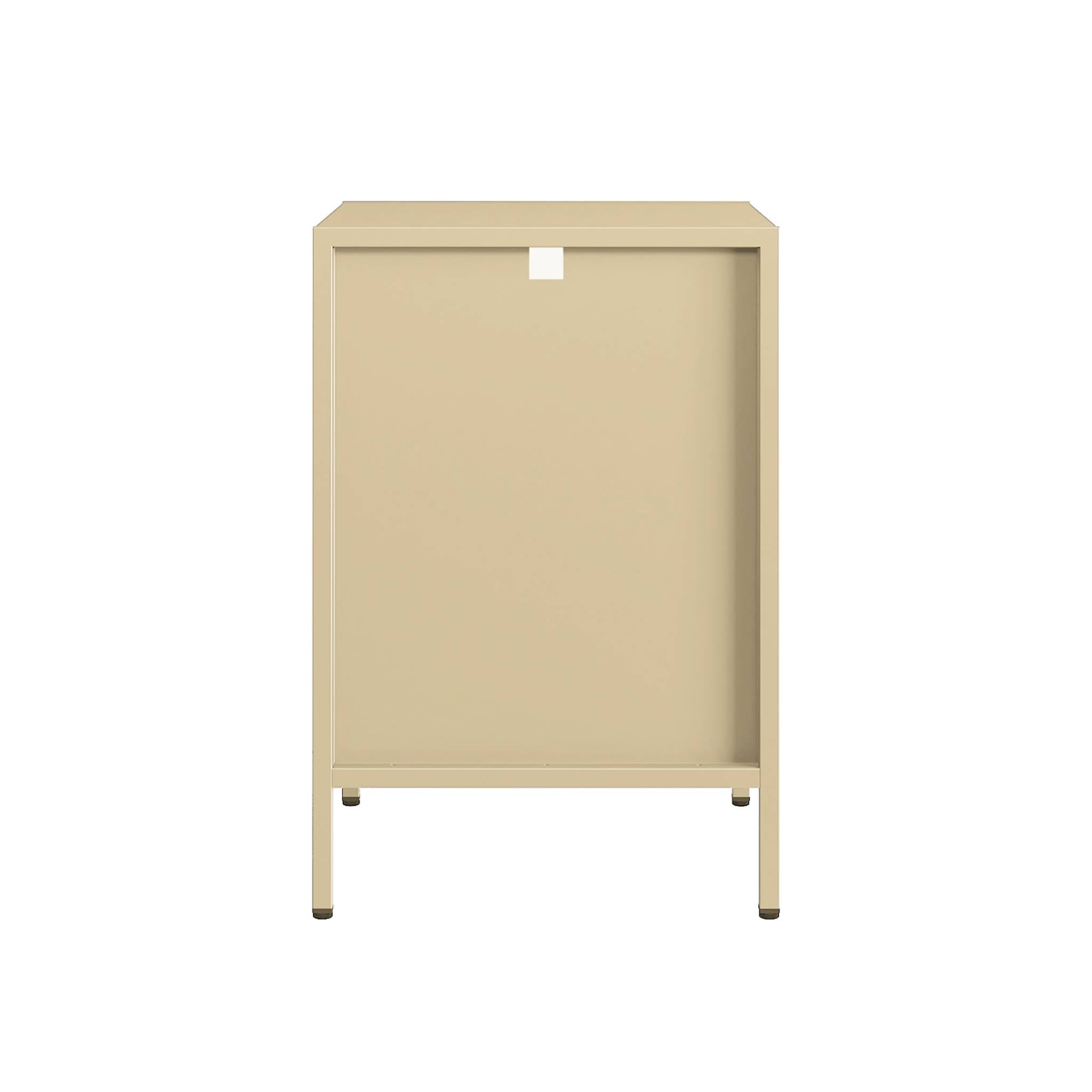 Comodino, tavolino industriale, beige
