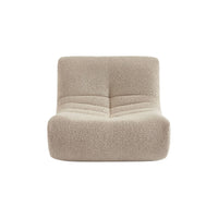 Poltroncina per bambini in bouclé testurizzato 1 posto, beige