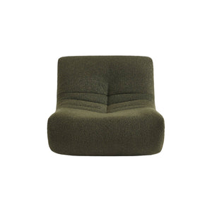 Poltroncina per bambini in bouclé testurizzato 1 posto, verde kaki